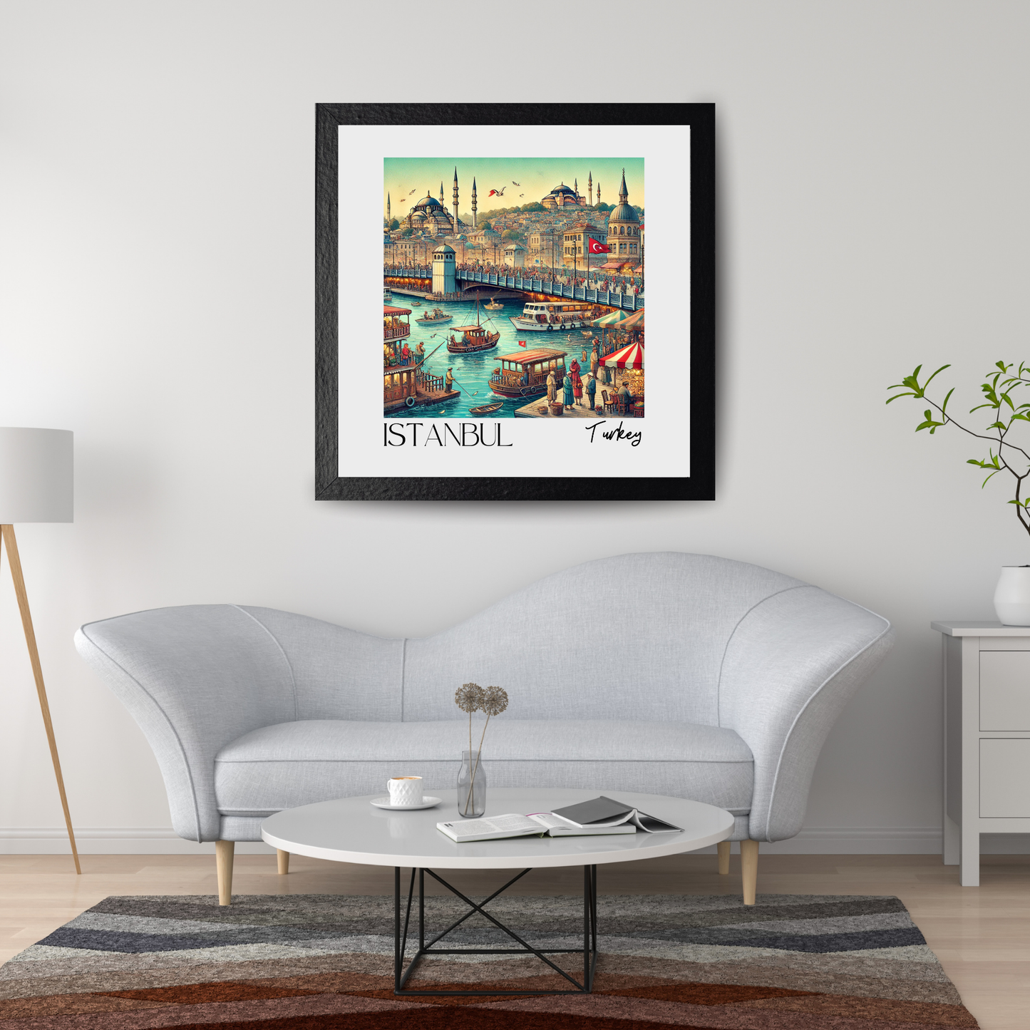 " ISTANBUL " Canvas Tablo Dijital Tasarım