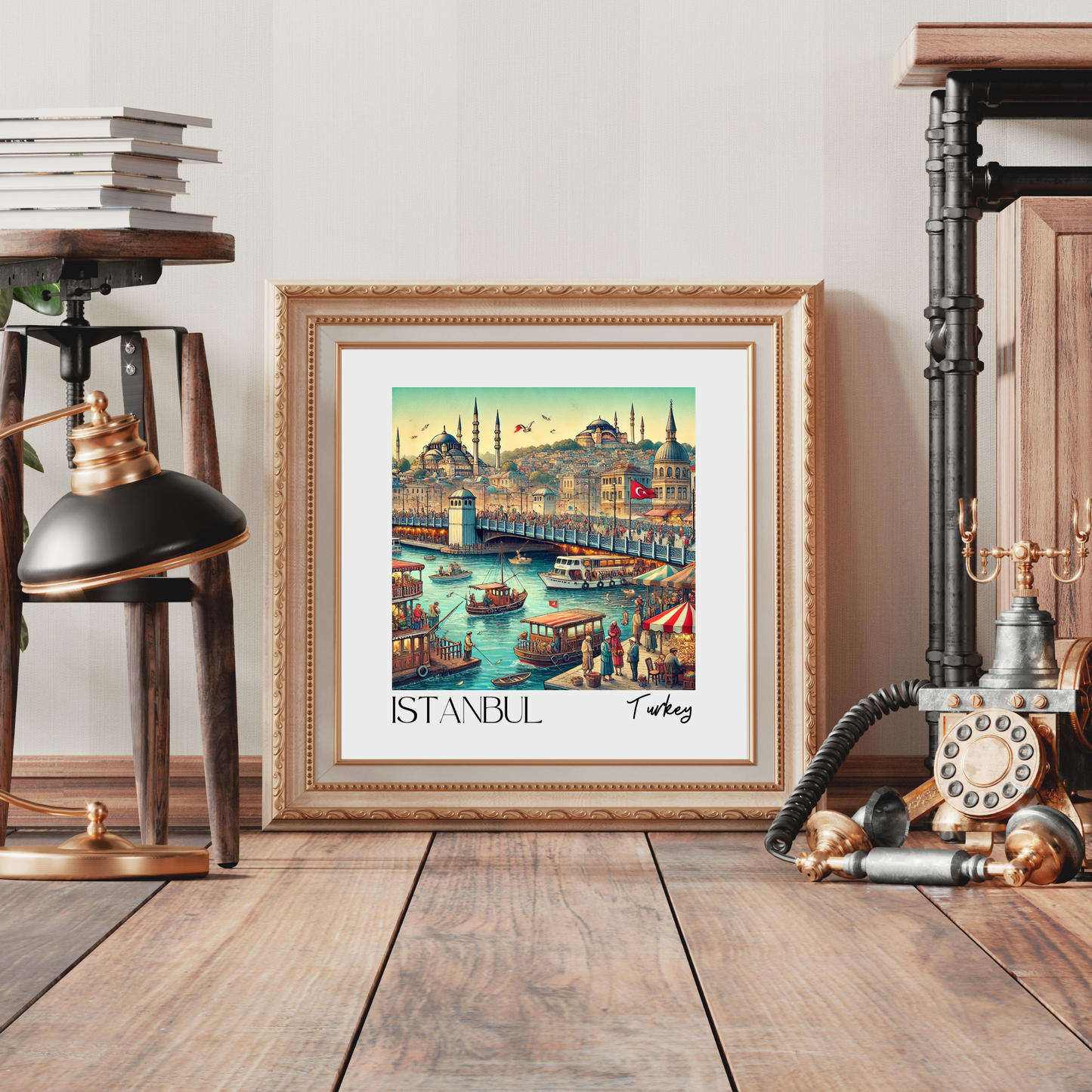 " ISTANBUL " Canvas Tablo Dijital Tasarım