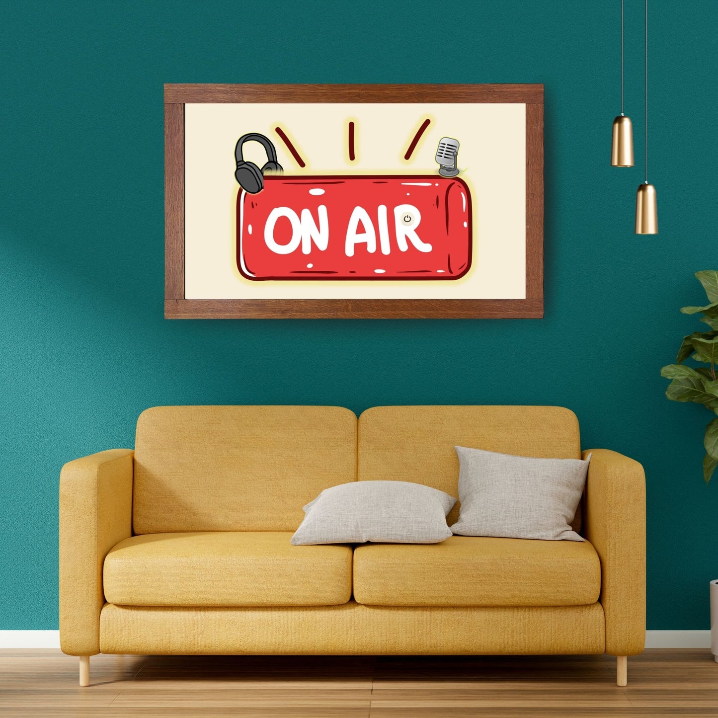 "ON AIR " Canvas Tablo Dijital Tasarım