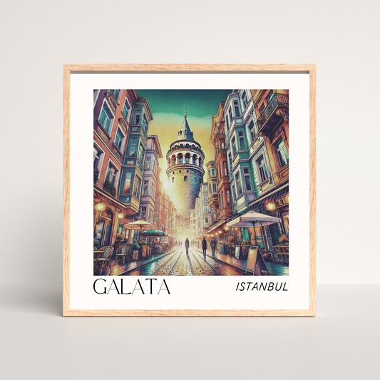 "GALATA " Canvas Tablo Dijital Tasarım