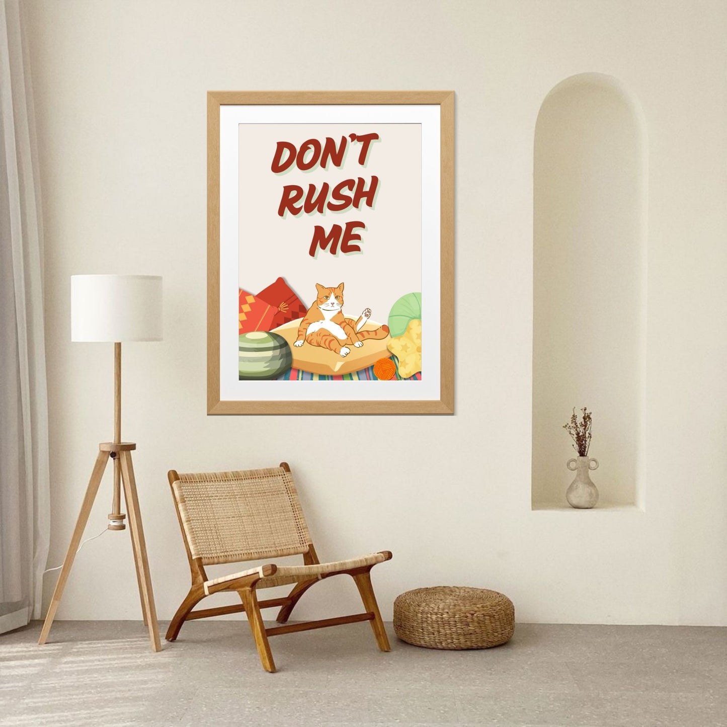 "Don't Rush Me " Canvas Tablo Dijital Tasarım