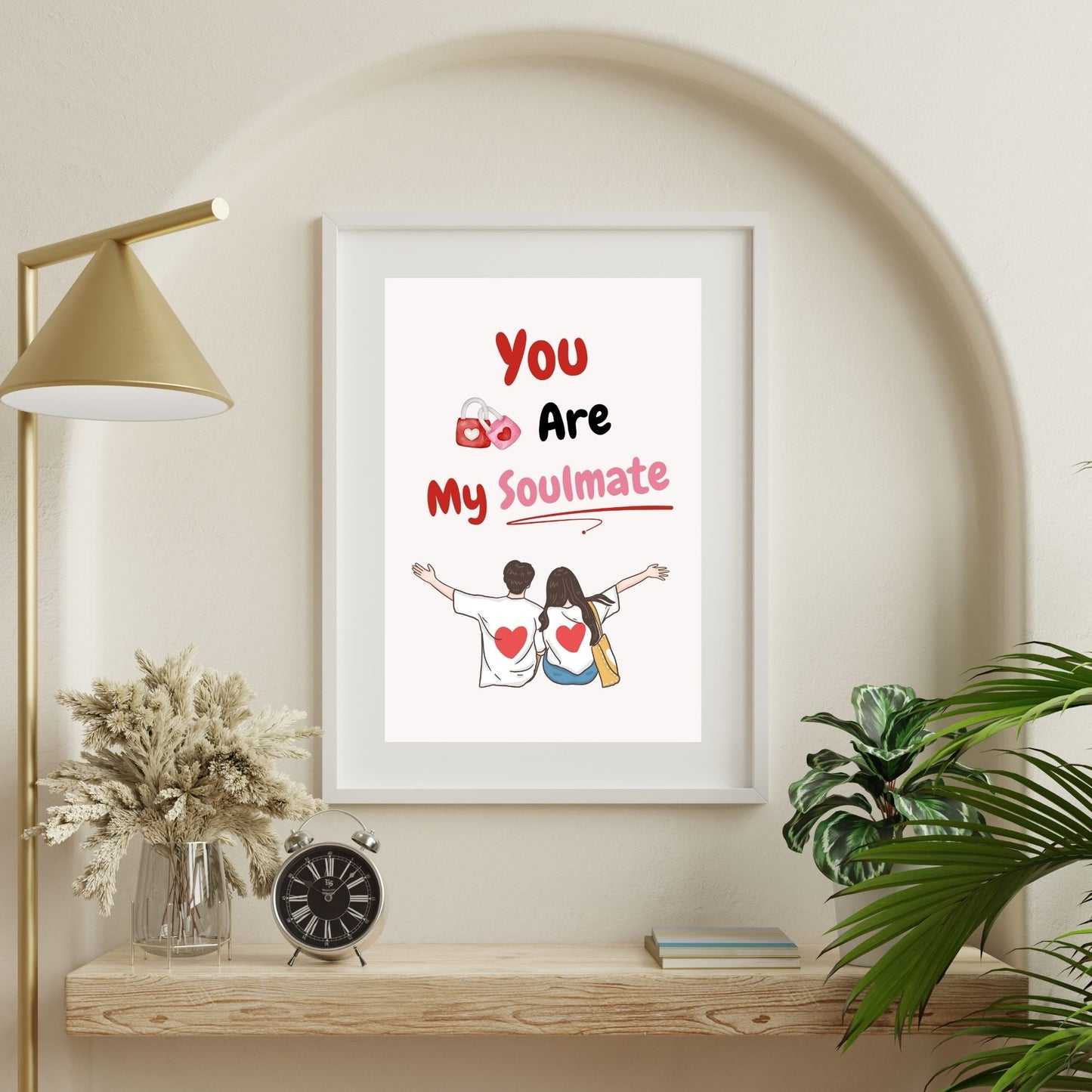 "You Are My Soulmate " Canvas Tablo Dijital Tasarım