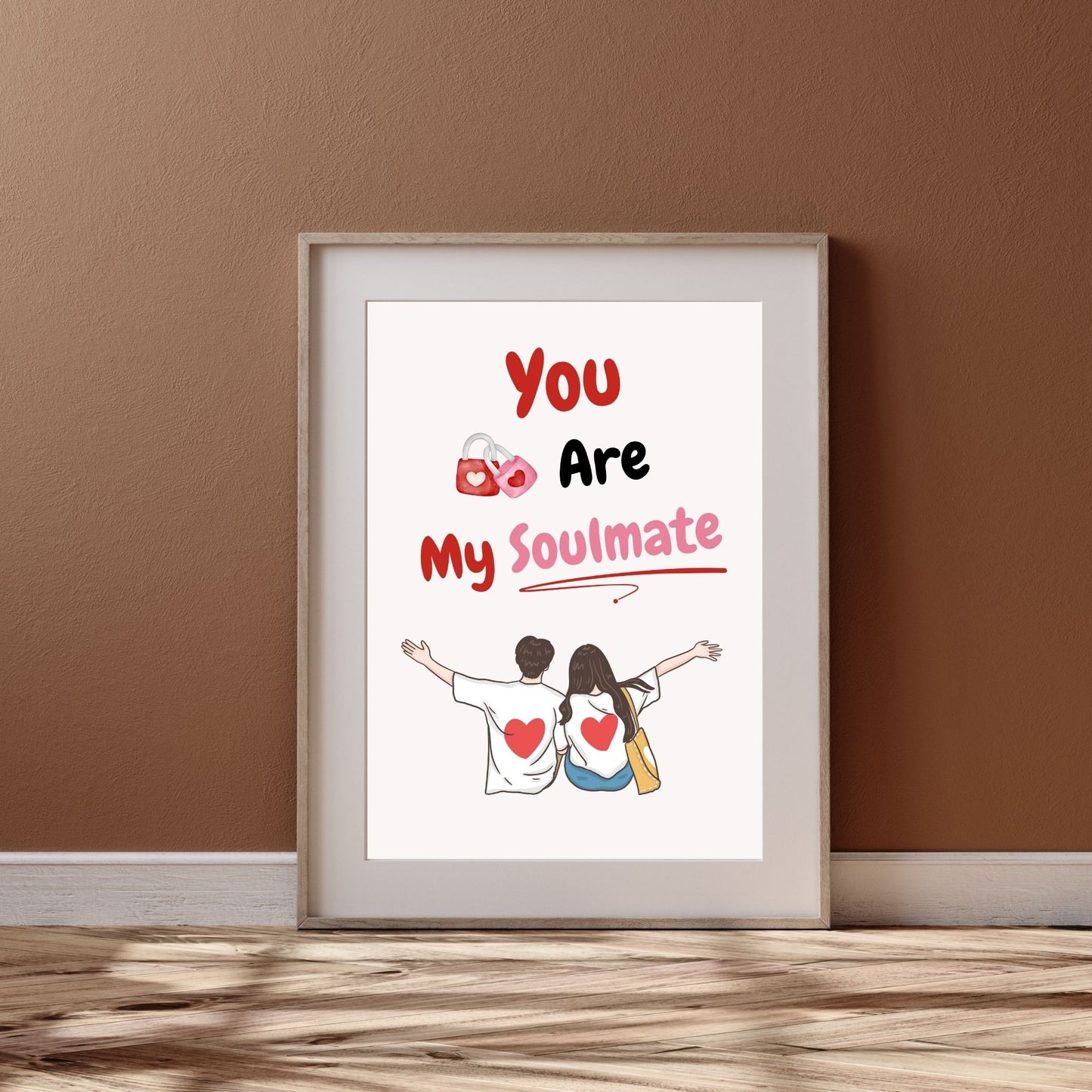 "You Are My Soulmate " Canvas Tablo Dijital Tasarım