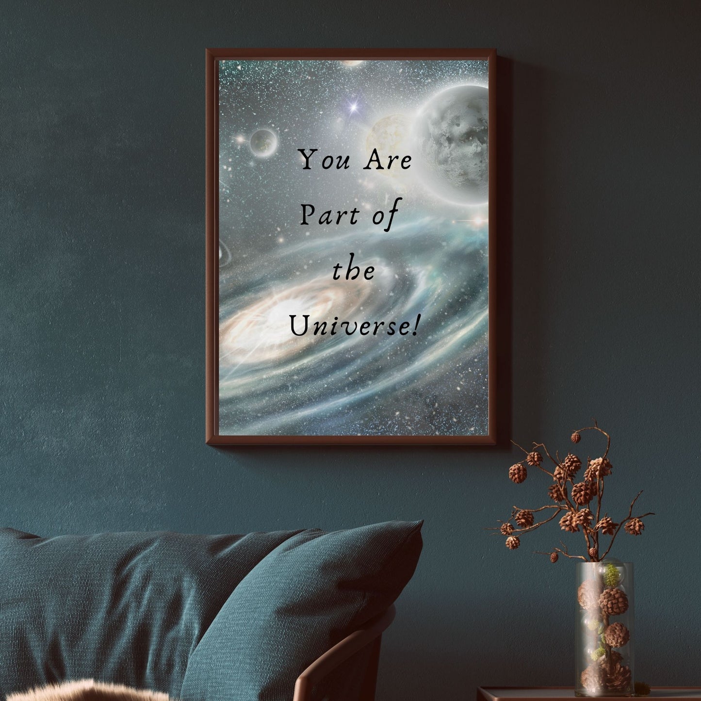 "You Are Part Of The Universe" CANVAS TABLO DİJİTAL TASARIM