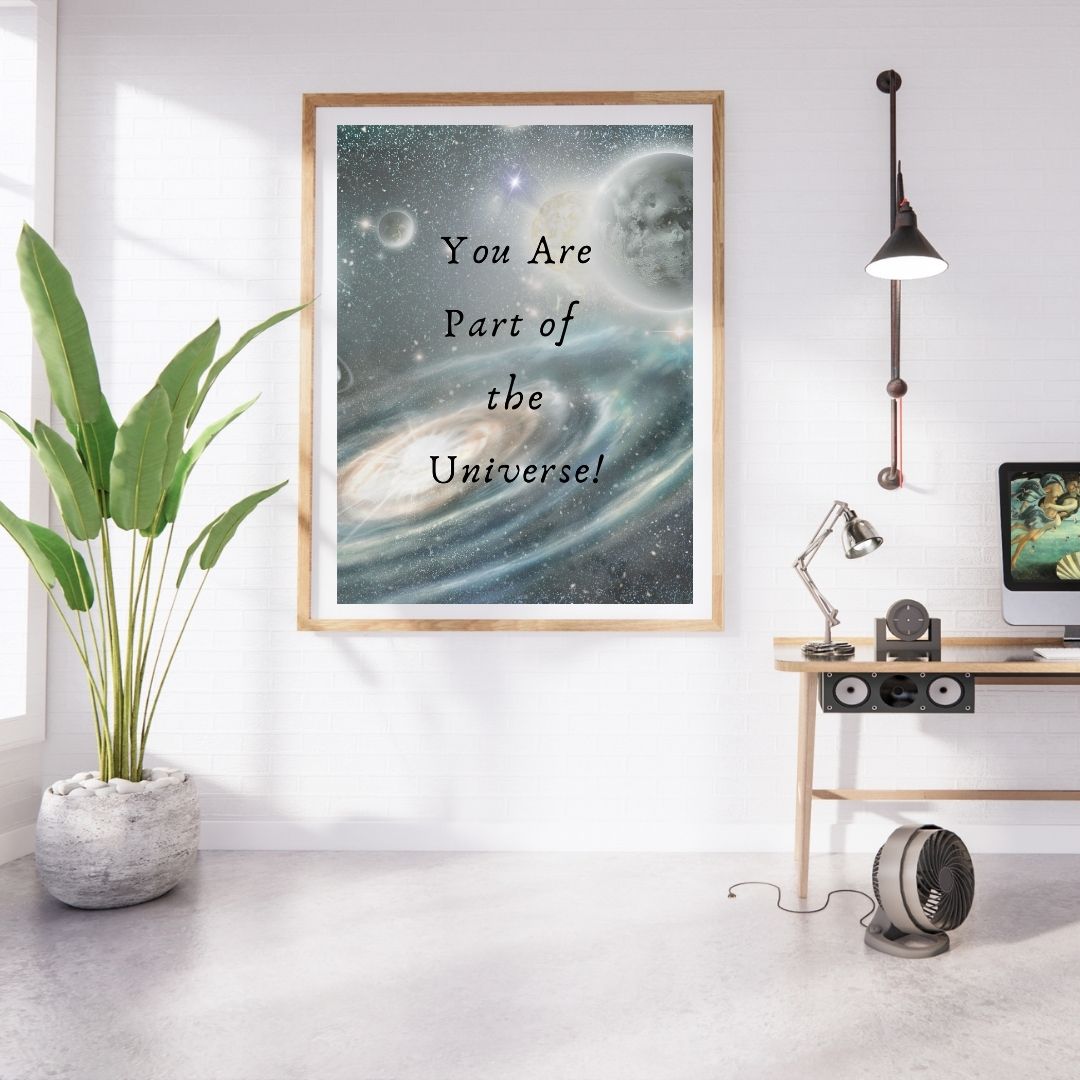 "You Are Part Of The Universe" CANVAS TABLO DİJİTAL TASARIM