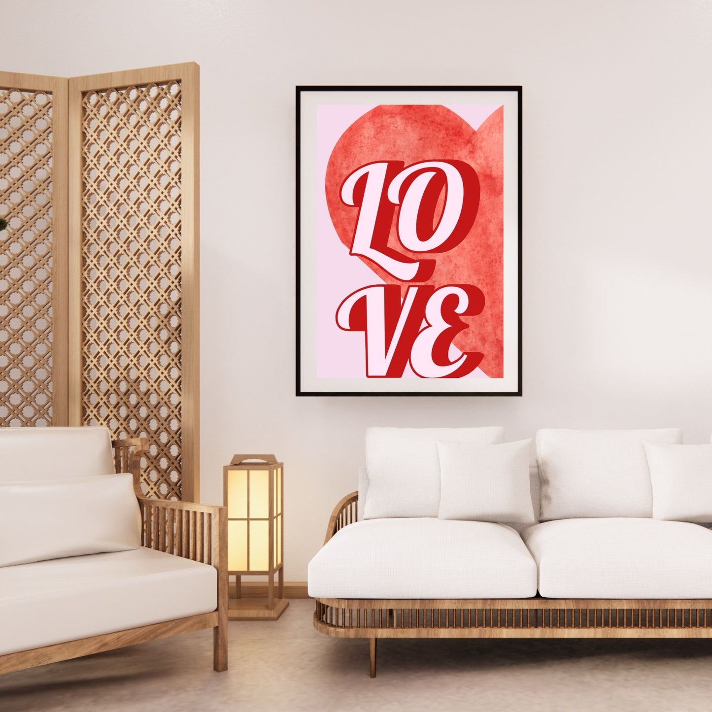 "LOVE" DİJİTAL TASARIM TABLO