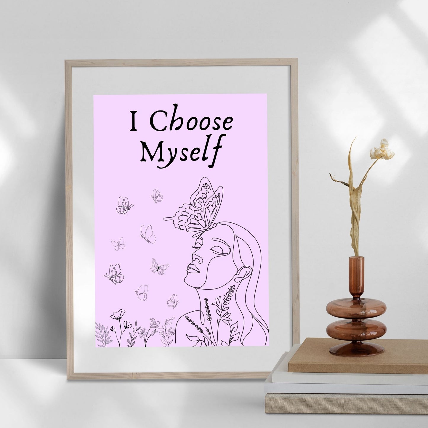 "I Choose Myself " Canvas Tablo Dijital Tasarım (Kopya)